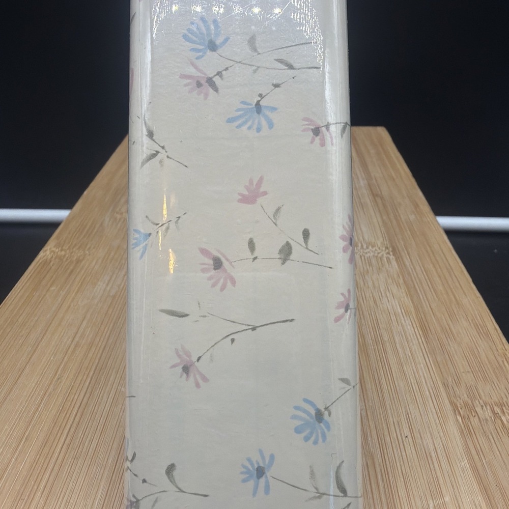 Vtg Magic Cover Drawer Shelf Liner Self Adhesive 3 Yards Blue Pink Floral Retro